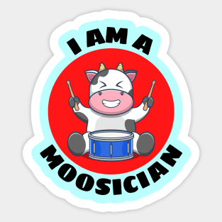 I Am A Moosician | Cow Pun Sticker